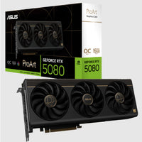 ASUS ProArt GeForce RTX 5080 16GB GDDR7 OC Edition 2700MHz 30Gbps 256bit 10752CC DX12 NVIDIA DLSS 4 PROART-RTX5080-O16G