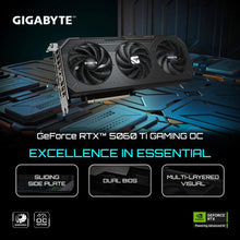 Load image into Gallery viewer, GIGABYTE GeForce RTX 5060 Ti GAMING OC 8G / 16G GDDR7 128bit DX12 DLSS4 GV-N506TGAMING OC-8GD / GV-N506TGAMING OC-16GD

