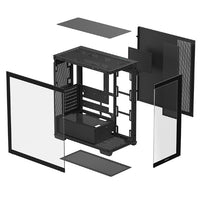 DeepCool CG580 Mid Tower T.G PC Case BLACK / WHITE