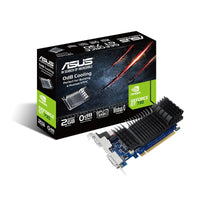 ASUS GeForce GT 730 2GB GDDR5 low profile graphics card for silent HTPC build with I/O port brackets