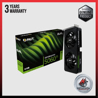 PALIT GeForce RTX 5060 Ti Dual 8GB GDDR7 2573MHz Boost 28Gbps 128bit 4608CC DX12 NVIDIA DLSS 4 NE7506T019P1-GB2062D