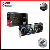 ASRock AMD Radeon RX 9070 XT Taichi OC 16GB BLACK / WHITE GDDR6 256bit 4096SP DX12 AMD RDNA4 RGB Graphic Card