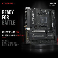 COLORFUL BATTLE-AX B550M-GAMING WIFI6E V14 mATX AMD Motherboard / AMD AM4