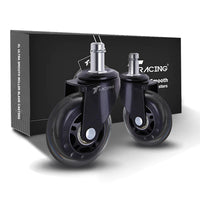 TTRacing XL Ultra Smooth Roller Blade & Meta Hollow Chrome Chair Casters Wheels Set of 5