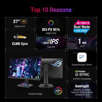 ASUS ROG Strix XG27UCG / XG32UCG Gaming Monitor Dual Mode 4K 160Hz / FHD 320Hz / IPS / 1ms / G-SYNC Comp. & HDR10
