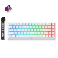 MCHOSE Ace68 Hall Effect Magnetic Keyboard TTC Dragon Lord Magetic Switch Topographic Black / White