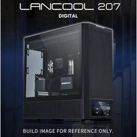 LIAN LI LANCOOL 207 DIGITAL - Mid Tower ATX T.G PC Case With Integrated LCD Screen / BLACK