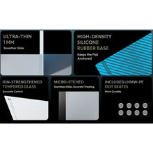 Load image into Gallery viewer, VOICSKY SKY PRO SERIES Ultra Thin 1mm / Super-Thin 1.5mm Tempered Glass Mouse Pad / 500×430mm XL Size / LIGHT / DARK
