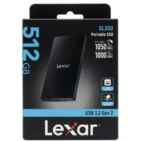 Lexar SL300 1TB / 2TB  Portable SSD with Compatible with Mac / Laptop / PC