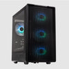 TECWARE AERO M High Airflow mATX T.G PC Case With 4 x 120mm PWM ARGB Fans Pre-Installed BLACK / WHITE
