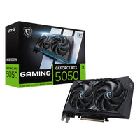 MSI GeForce RTX 5050 GAMING OC 8GB GDDR6 2632MHz Boost Clock 20Gbps 128bit 2560 CUDA Cores DX12 NVIDIA DLSS 4 G5050-8GC