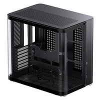 Jonsbo TK-2 Dual Chamber Mid Tower T.G PC Case / Black / White