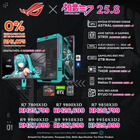 DOTATECH AMDxROGxHatsuneMiku 25.8 PC GAMING PACKAGE / 48GB DDR5 / 2TB SSD / RTX 5080 16GB + CPU OPTIONS