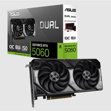 Load image into Gallery viewer, ASUS DUAL GeForce RTX 5060 NORMAL / OC EDITION 8GB GDDR7 GPU 28Gbps 128bit PCIe 5.0 DX12 NVIDIA DLSS 4 DUAL-RTX5060-O8G
