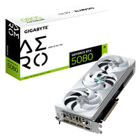 GIGABYTE GeForce RTX 5080 AERO OC SFF 16GB GDDR7 GPU 30 Gbps 256bit PCIe 5.0 NVIDIA DLSS 4 GV-N5080AERO OC-16GD