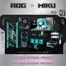 Load image into Gallery viewer, # DOTATECH AMDxROGxHatsuneMiku 25.8 PC GAMING PACKAGE / 48GB DDR5 / 2TB SSD / RTX 5080 16GB + CPU OPTIONS
