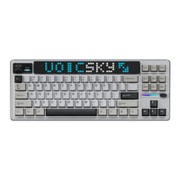 VOICSKY ATMOS 87 Hybrid TKL Layout Wireless Mechanical Keyboard With Pixel + Dynamic Screen / Tri-Mode / RGB / Hot-Swap