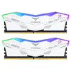 T-FORCE DELTAα RGB DDR5 16GB 2x8GB 6000MHz CL38 DESKTOP MEMORY BLACK FOR AMD EXPO Black / White