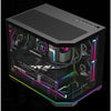 Slevcase VENO mATX Casing with 1xFwd, 2xRv Sprectra Fans with 6Port aRGB Hub - Black