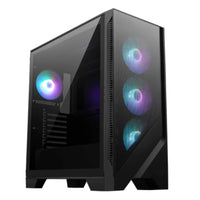 MSI MAG FORGE 321R AIRFLOW Mid Tower T.G PC Case With Pre-Installed 4 x 120mm ARGB Fans BLACK