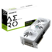 GIGABYTE GeForce RTX 5070 Ti 16GB AERO OC GDDR7 GPU 28Gbps 256bit PCIe 5.0 DX12 NVIDIA DLSS 4 GV-N507TAERO OC-16GD
