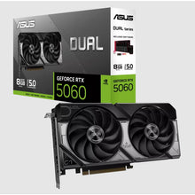 Load image into Gallery viewer, ASUS DUAL GeForce RTX 5060 NORMAL / OC EDITION 8GB GDDR7 GPU 28Gbps 128bit PCIe 5.0 DX12 NVIDIA DLSS 4 DUAL-RTX5060-O8G
