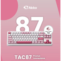 Akko Prunus Lannesiana TAC87 Tri-mode Mechanical Keyboard Akko Stellar Rose Switch