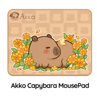 Akko Cat / Capybara Theme Mouse Pad 360x280mm GRAY / PINK / ORANGE / BROWN