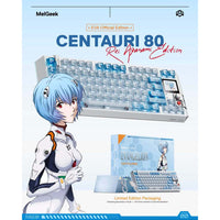 Melgeek CENTAURI 80 EVA Rei Ayanami Hall Effect RGB Gaming Keyboard With Knob 8K Polling / OLED touchscreen