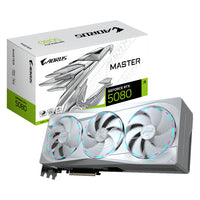 GIGABYTE AORUS GeForce RTX 5080 MASTER ICE 16GB GDDR7 256bit 10752CC DX12 NVIDIA DLSS 4 GPU GV-N5080AORUSM ICE-16GD
