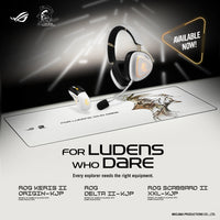 ASUS ROG x KOJIMA KJP Mouse KERIS II ORIGIN-KJP/WHITE / Headset DELTA II-KJP/WHITE / Mousepad SCABBARD II-KJP Bundle