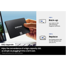 Load image into Gallery viewer, SAMSUNG 870 EVO SATA III 2.5" V-NAND Internal SSD 2TB / 4TB READ WRITE 560 530 MB/s 4,800 TBW 5 Years Limited Warranty
