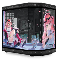 HYTE Y70 Sakura Miko Edition Dual Chamber ATX Case / BLACK / WHITE