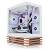 Thermaltake View 170 WS ARGB mATX PC Case Black / Snow