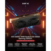 XFX SWIFT AMD Radeon RX 9050 Gaming Edition with 8GB GDDR6 HDMI 2xDP AMD RDNA4