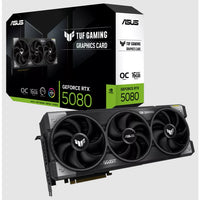 ASUS TUF Gaming GeForce RTX 5080 16GB GDDR7 OC 2730MHz Boost 30Gbps 256bit 10752CC DX12 DLSS 4 / TUF-RTX5080-O16G-GAMING