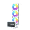 Valkyrie N360 360mm ARGB AIO Liquid CPU Cooler With 6.67'' AMOLED Curved Screen BLACK / WHITE