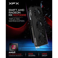 XFX Swift AMD Radeon RX 9070GRE Triple Fan Gaming Edition with 12GB GDDR6 HDMI 3xDP AMD RDNA 4