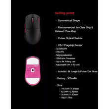 Load image into Gallery viewer, Pulsar Pro Series Susanto-X Gaming Mouse Symetrical Shape / 18H Battery Life / 50g / XS-1 Sensor / 8K Polling Rate
