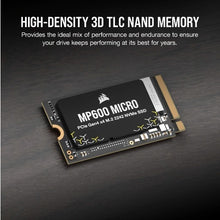 Load image into Gallery viewer, CORSAIR MP600 MICRO 1TB / 2TB PCIe 4.0 Gen4 x4 NVMe M.2 2242 Solid State Drive SSD
