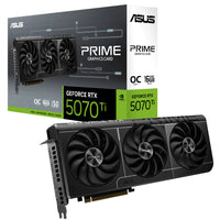 ASUS PRIME GeForce RTX 5070 Ti OC Edition 16GB GDDR7 GPU 28 Gbps 256bit PCIe 5.0 DX12 NVIDIA DLSS 4 PRIME-RTX5070TI-O16G