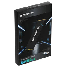 Load image into Gallery viewer, Acer Predator GM6 PCIe Gen4×4 M.2 2280 1TB / 2TB / 4TB Performance SSD Read Write Up To 7200 6200 MB/s HBM SLC

