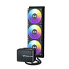 Valkyrie N360 360mm ARGB AIO Liquid CPU Cooler With 6.67'' AMOLED Curved Screen BLACK / WHITE