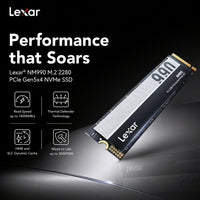 Lexar NM990 4TB M.2 2280 PCIe Gen5x4 NVMe SSD / up to 14000MB/s read, 11000MB/s write