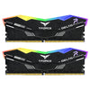 T-FORCE DELTAα RGB DDR5 16GB 2x8GB 6000MHz CL38 DESKTOP MEMORY BLACK FOR AMD EXPO Black / White
