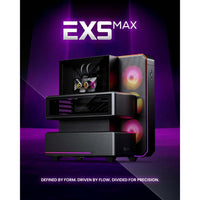 PHANTEKS EX5 MAX ATX DRGB TG PC CASE SATIN BLACK W/ CUSTOM GLACIER ONE 360M25-G2 6" LCD AIO