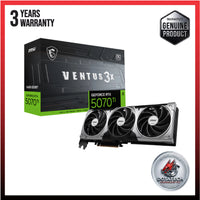 MSI GeForce RTX 5070 Ti VENTUS 3X OC 16GB GDDR7 28 Gbps 256bit PCIe 5.0 DX12 NVIDIA DLSS 4 Triple Fan Design G507T-16V3C