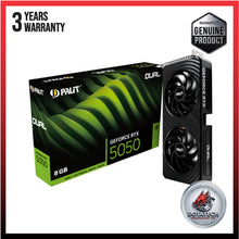 Load image into Gallery viewer, PALIT GeForce RTX 5050 Dual 8GB GDDR6 2572MHz 20Gbps 128bit 2560 CUDA Cores DX12 NVIDIA DLSS 4 NE65050019P1-GB2070D
