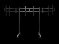 Next Level Racing Round Tube Freestanding Triple Monitor Stand